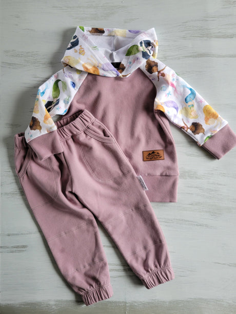 Kids Mermaid hoodie -Organic American Made Cotton