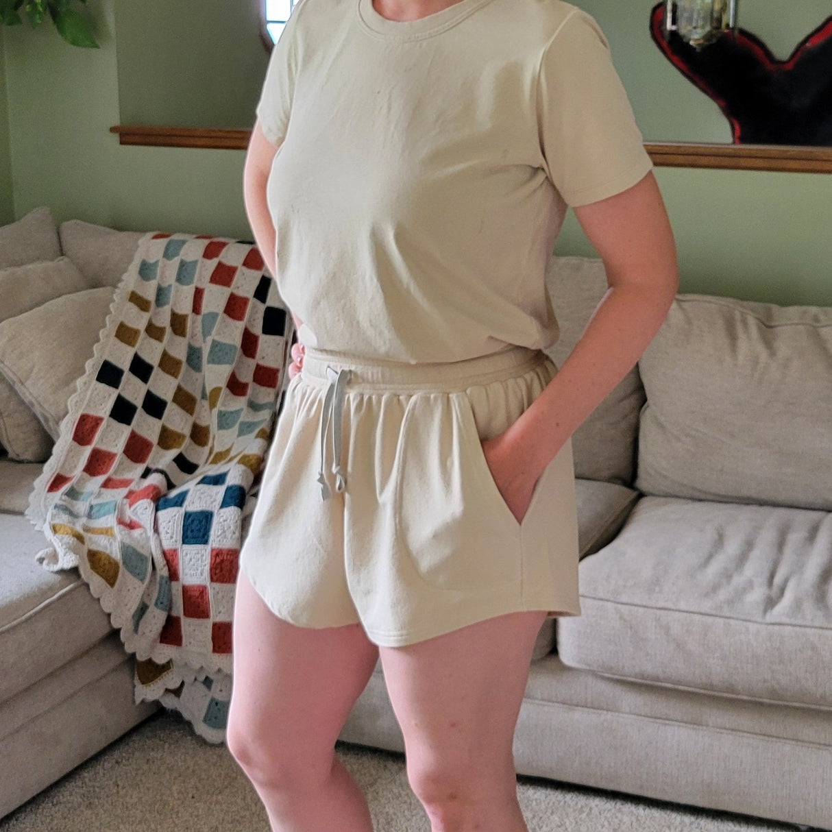 Womens Lounge Set - Shorts