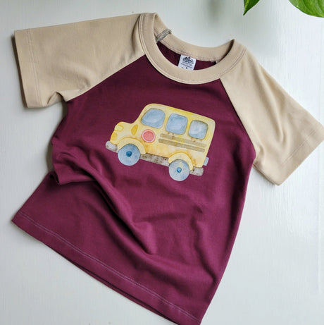 Kids Purple Tshirt - Organic American made Cotton