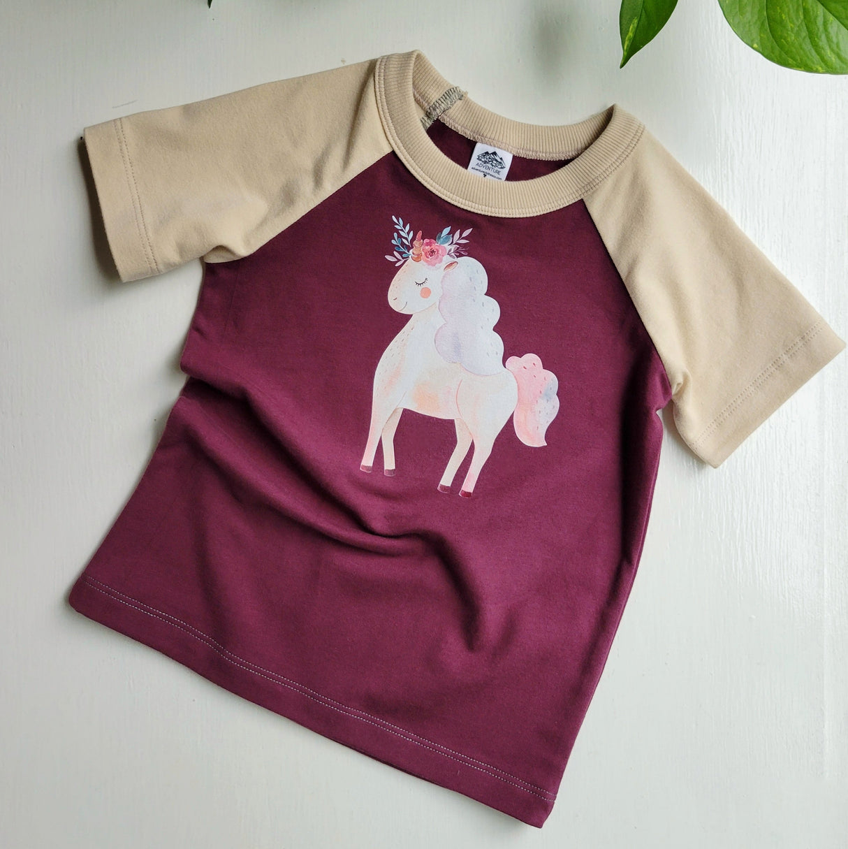 Kids Purple Tshirt - Organic American made Cotton