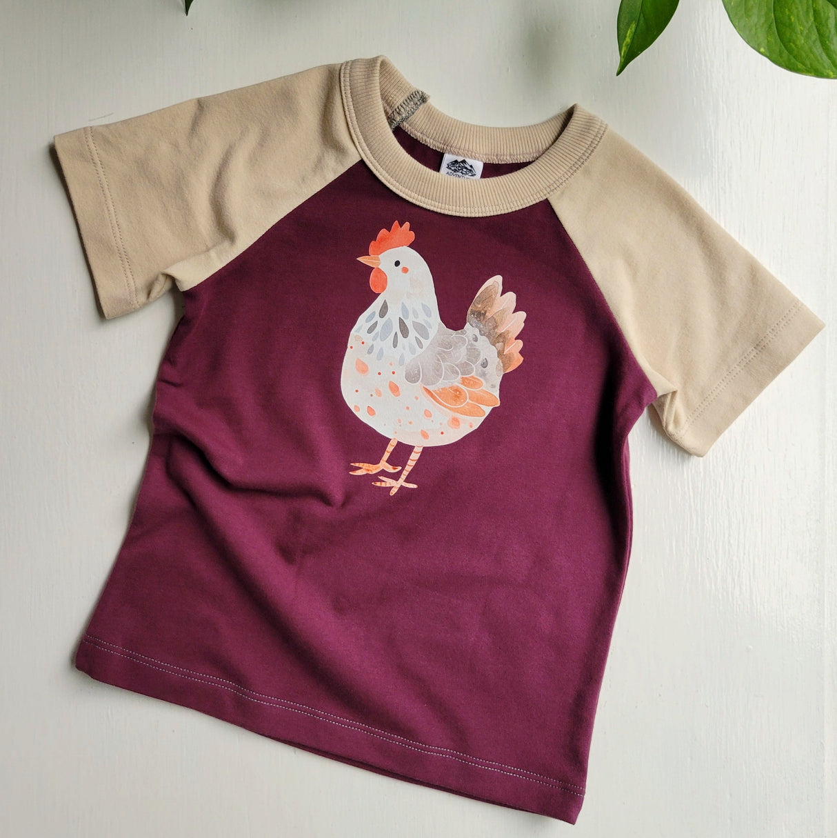 Kids Purple Tshirt - Organic American made Cotton