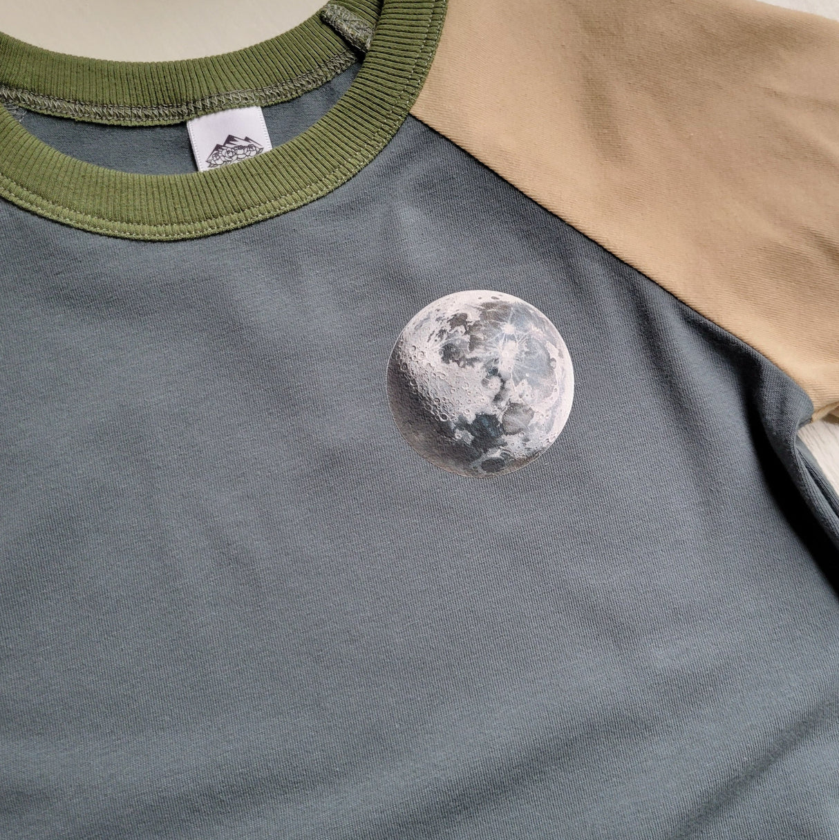 Blue - Kids Animals Tshirt - Organic American made Cotton