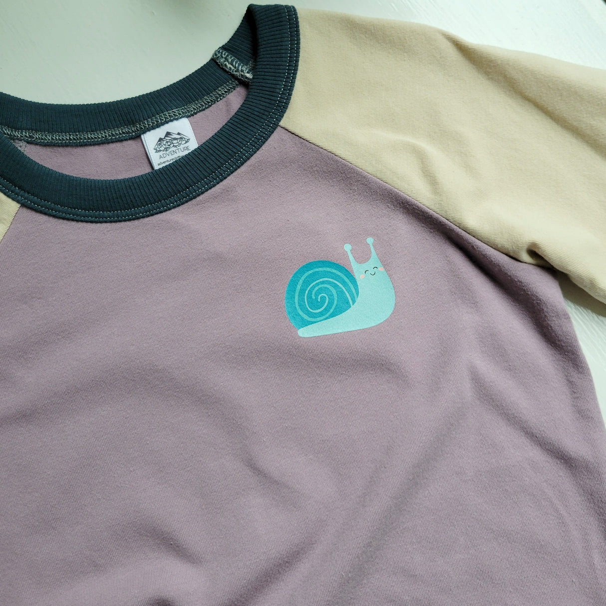 Purple - Kids Animals Tshirt - Organic American made Cotton