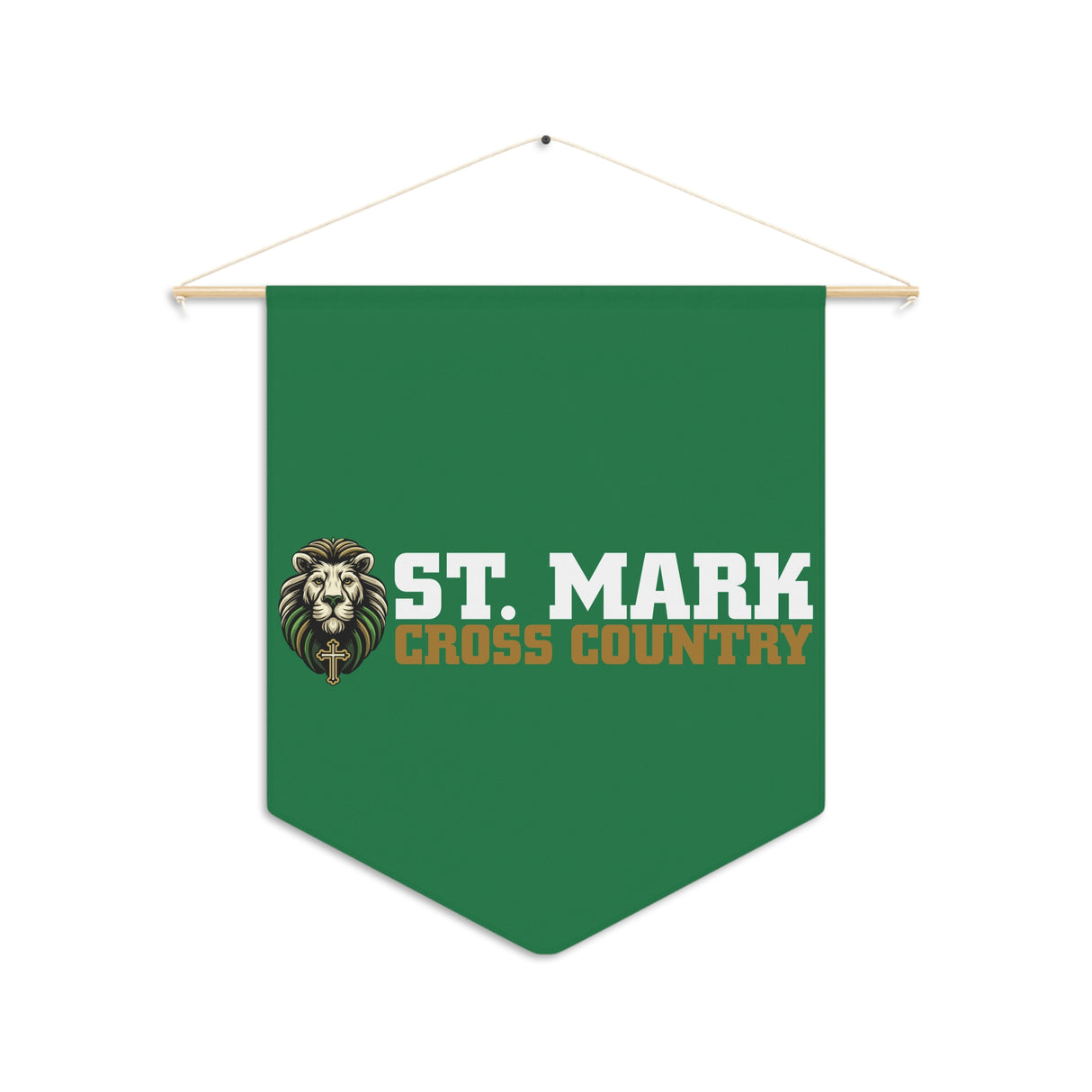 St. Mark Catholic Cross Country Pennant Banner