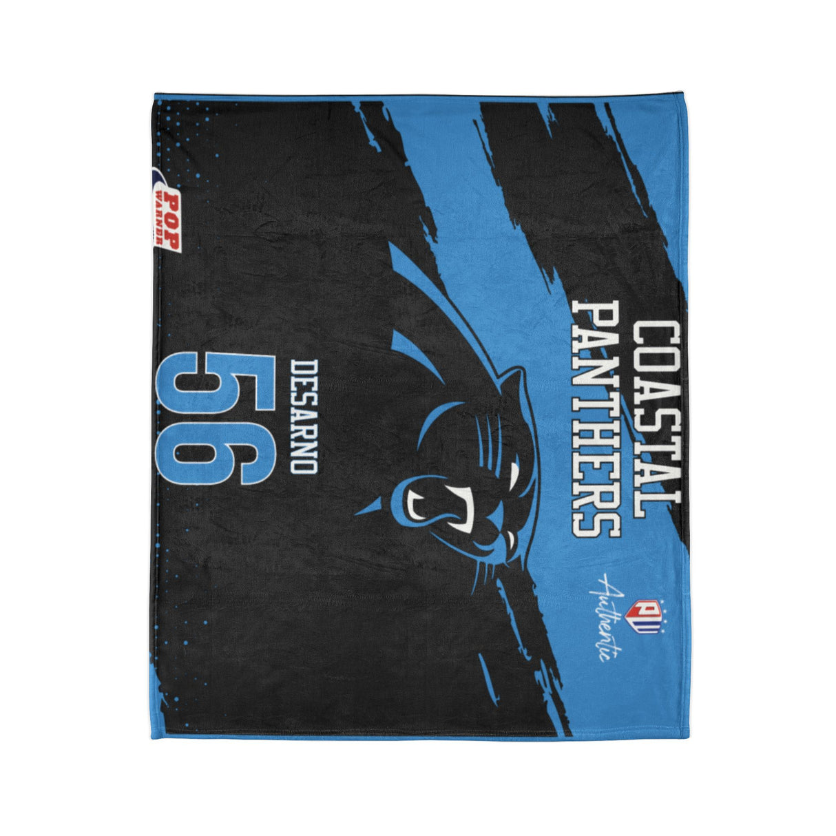 Personalized Team Blanket – Custom Name & Number Fleece Throw