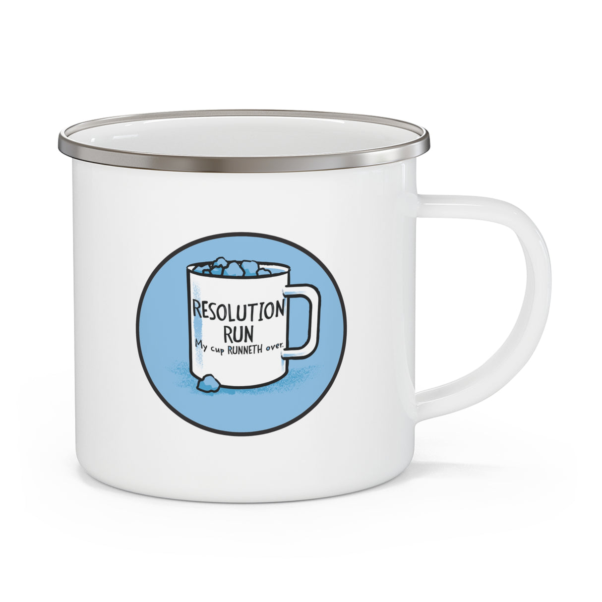 Resolution Run Enamel Outdoor Mug