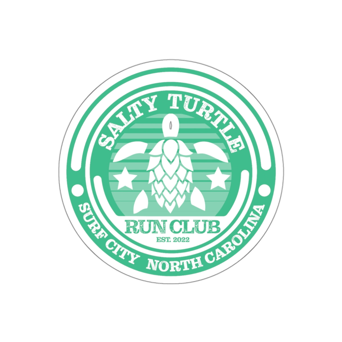 Salty Turtle Run Club Vinyl Decal