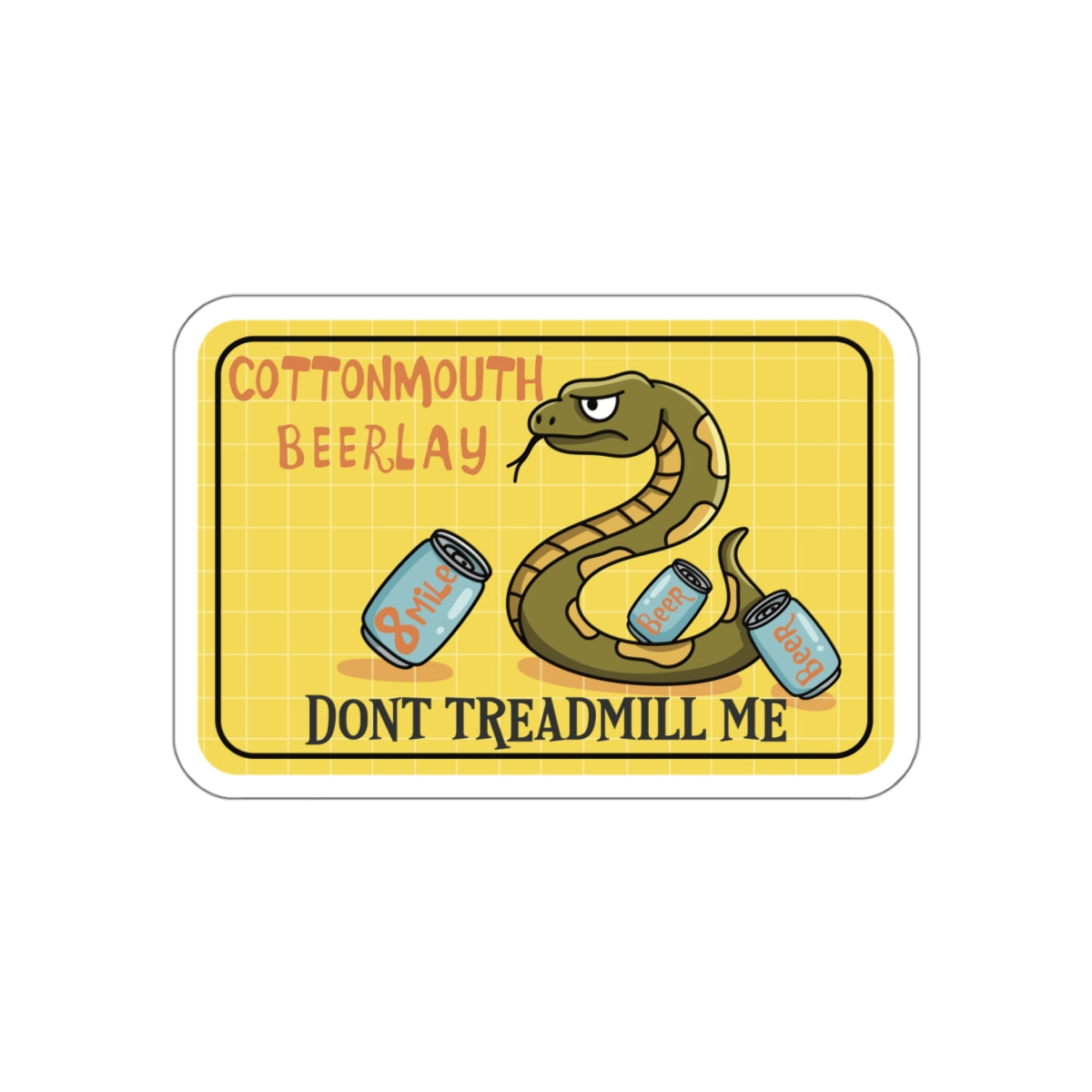 Cottonmouth Beer Relay Vinyl Decal