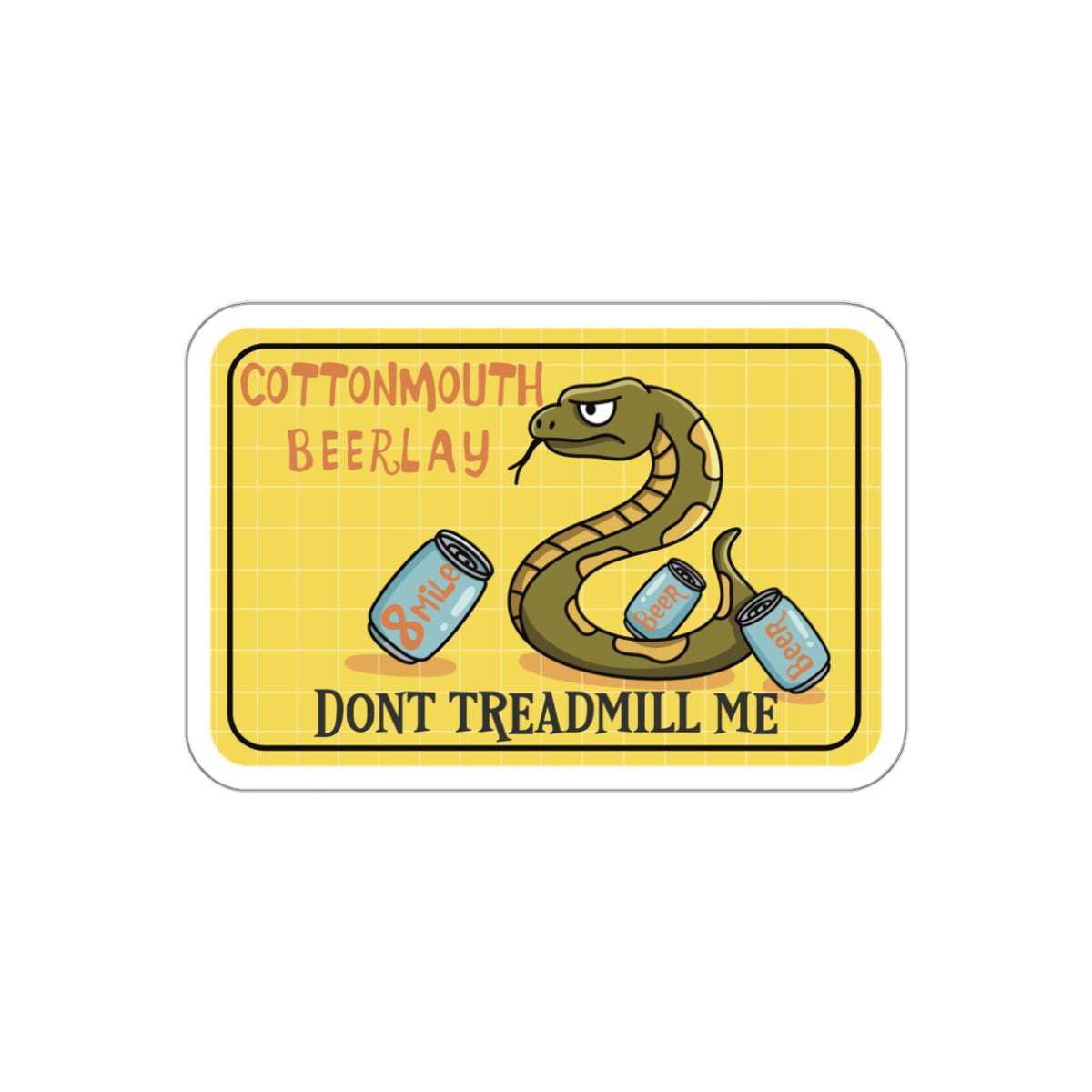 Cottonmouth Beer Relay Vinyl Decal