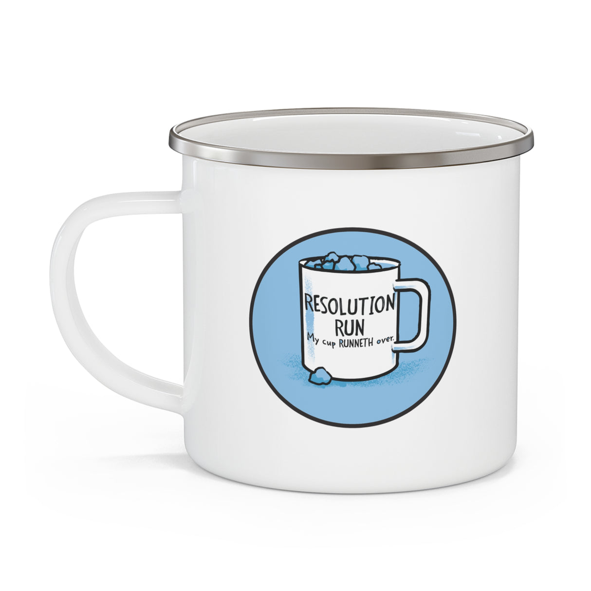 Resolution Run Enamel Outdoor Mug