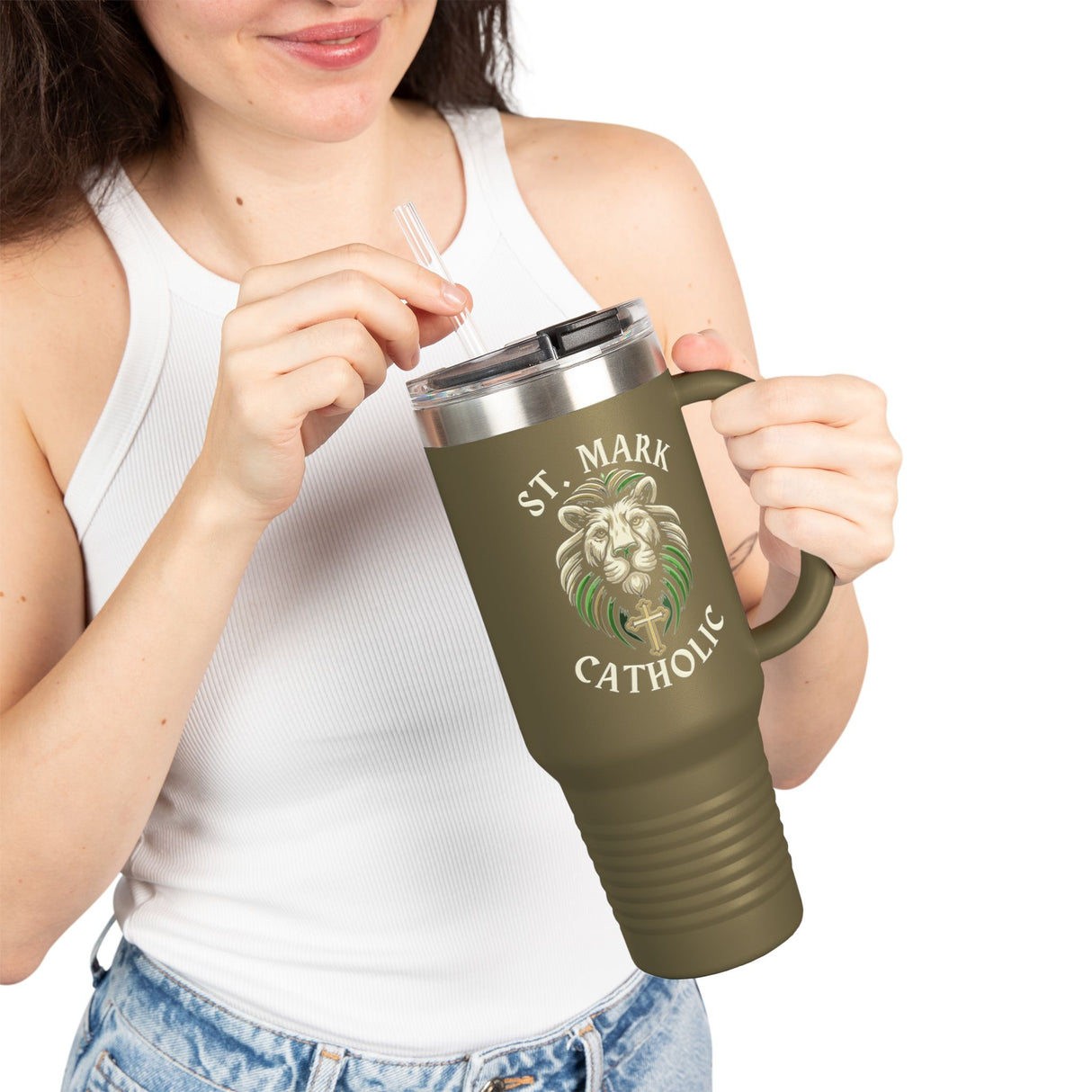 St. Mark Catholic Insulated Travel Mug, 40 oz