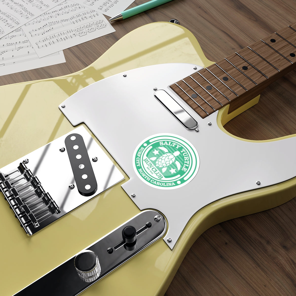 Salty Turtle Run Club Vinyl Decal