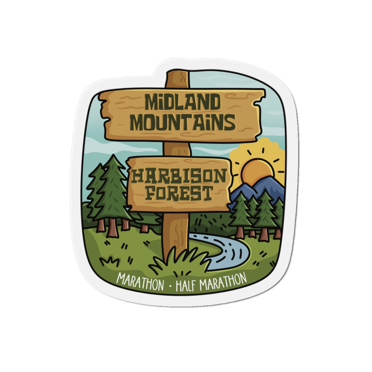 Midland Mountains Trail Series Magnets