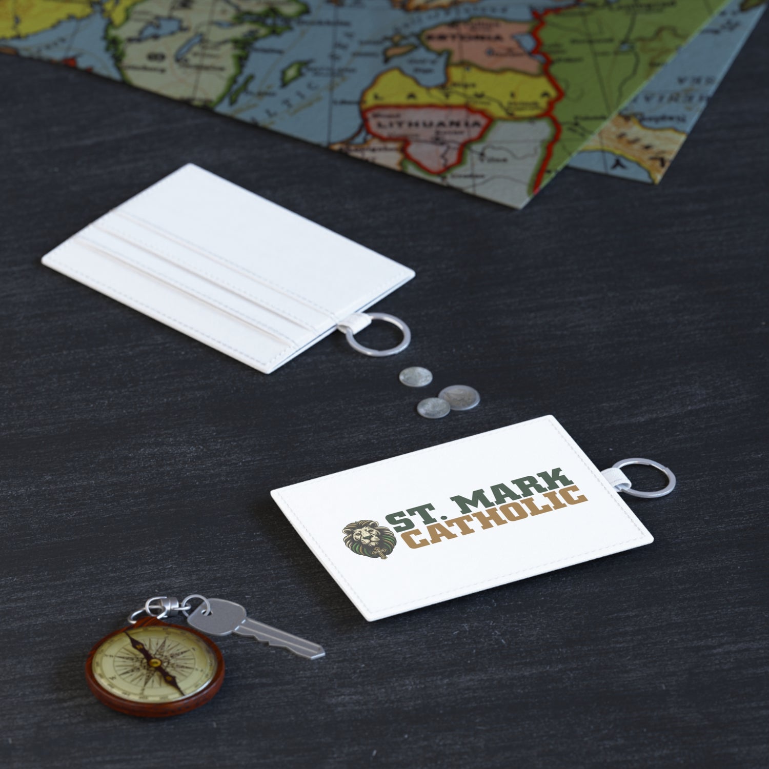 St. Mark Catholic Leather Card Holder