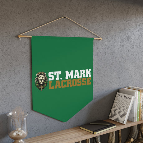 St. Mark Catholic Lacrosse Pennant Banner