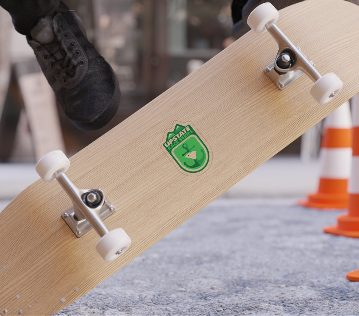 Upstate Race Series Transparent Outdoor Stickers