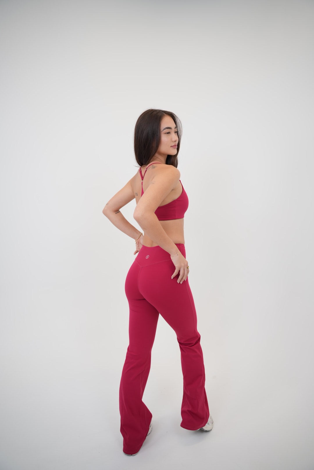 I Live in Luxury Red Sports Bra