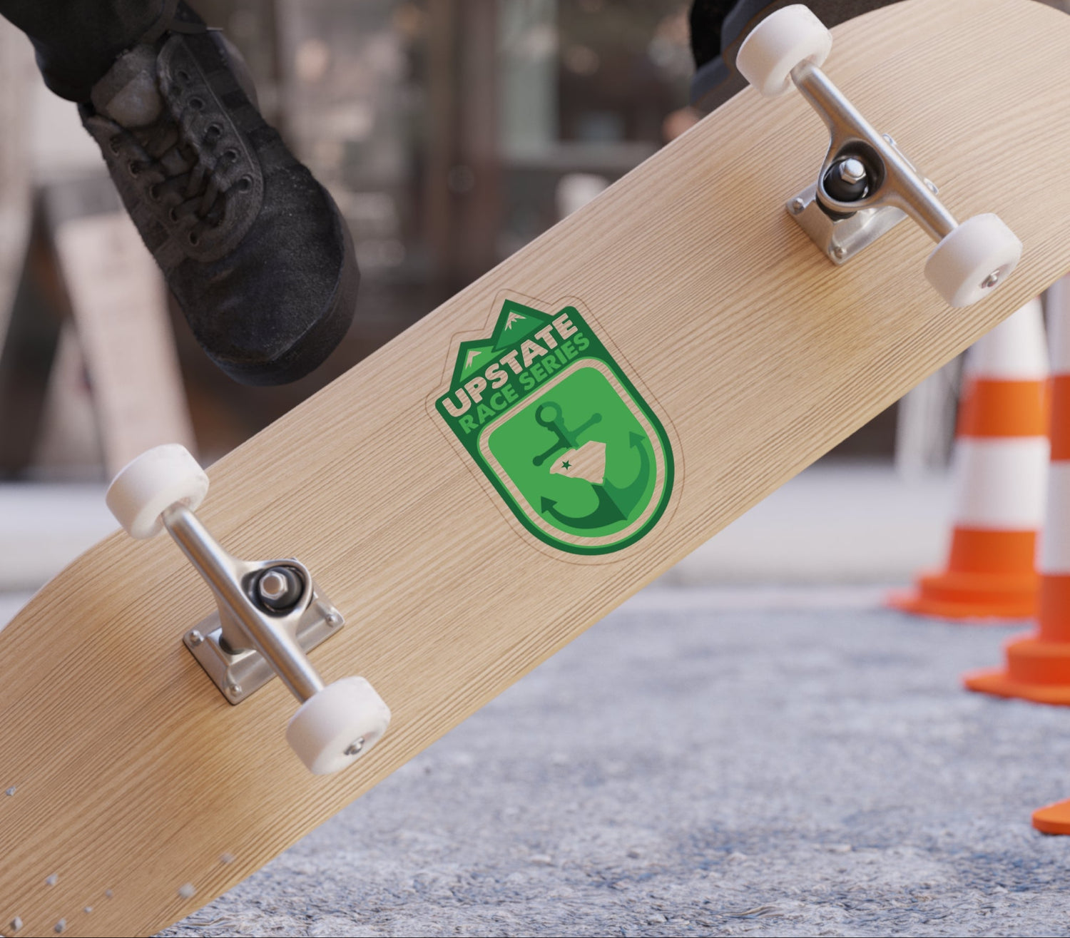 Upstate Race Series Transparent Outdoor Stickers