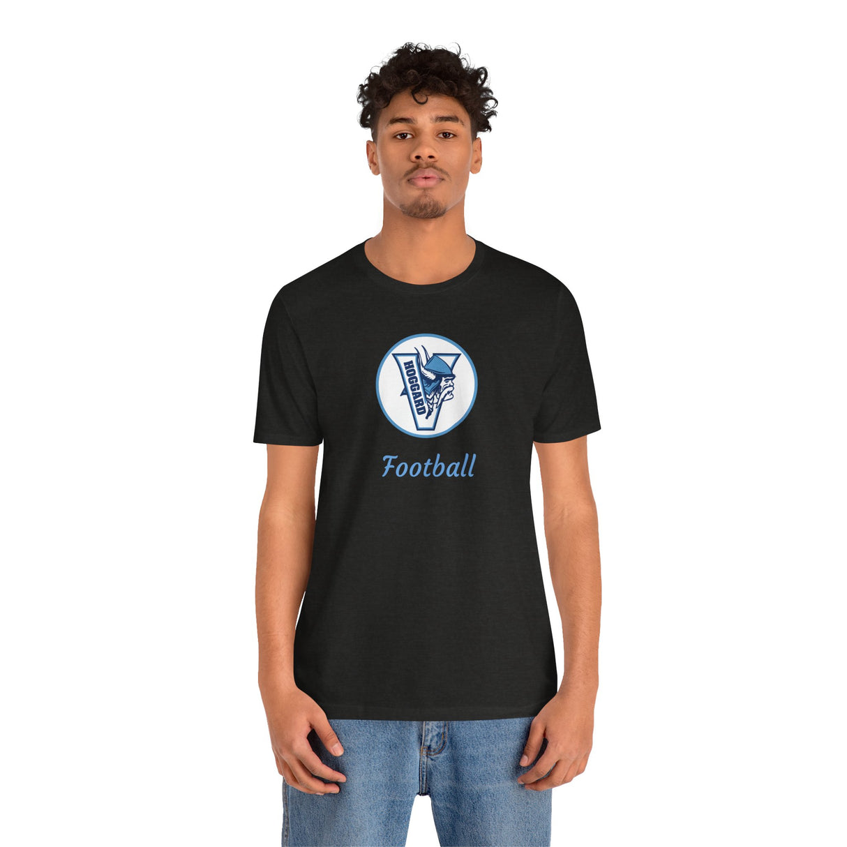 Hoggard Vikings Football Unisex Heathered Tee