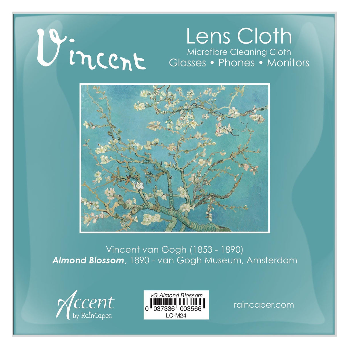 van Gogh Almond Blossom Microfiber Lens Cleaning Cloth – Soft, Non-Abrasive, Art-Inspired