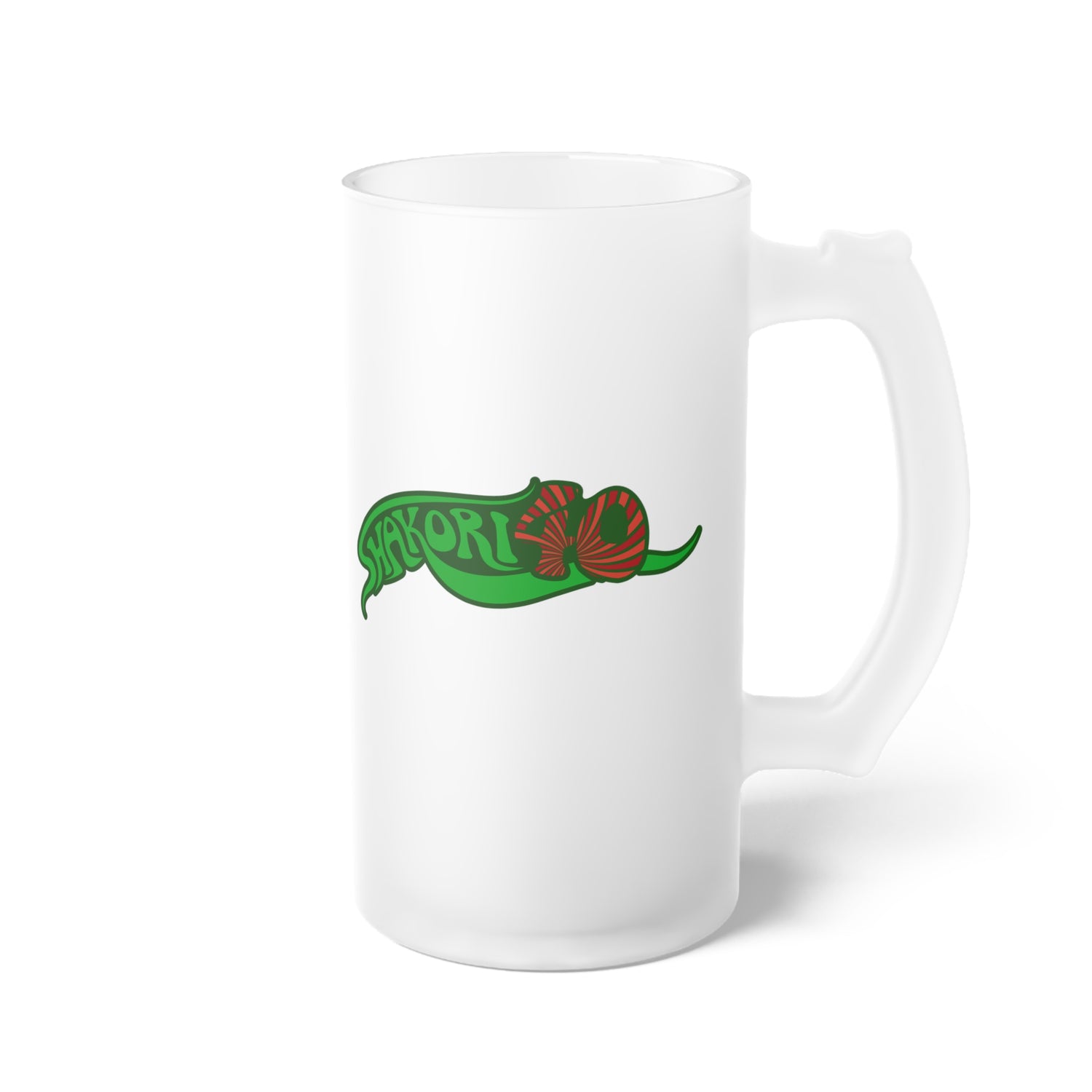 Shakori 40 Frosted Glass Beer Mug - 16 oz