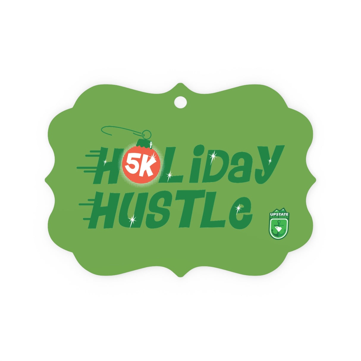 Holiday Hustle 5K Metal Ornament