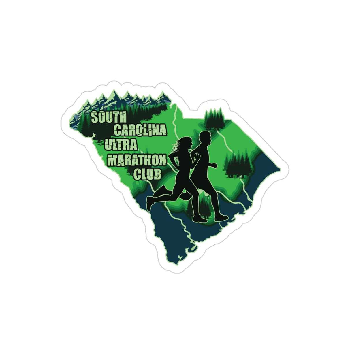 South Carolina Ultra Marathon Club Indoor / Outdoor Stickers
