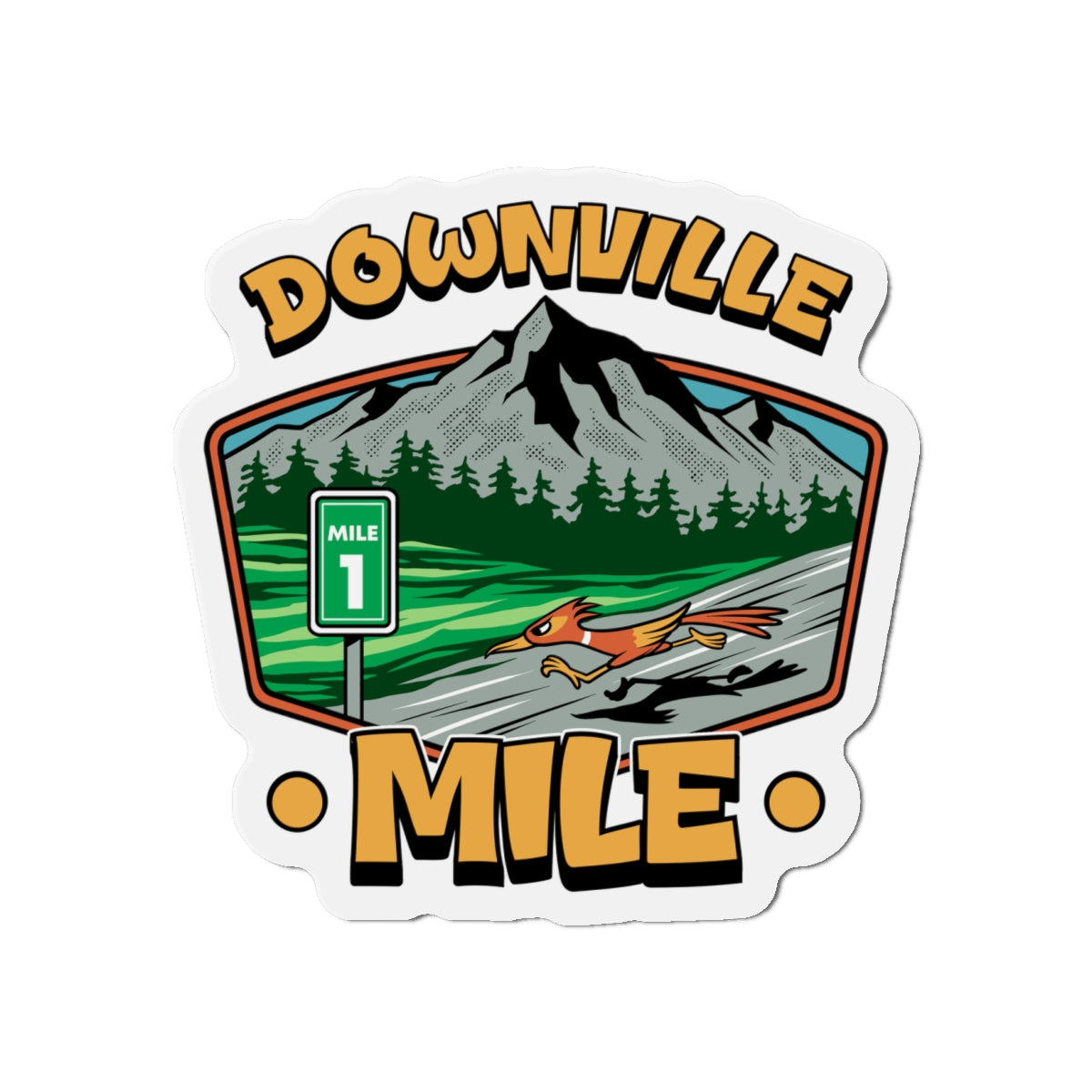 The Downville Mile Race Magnets