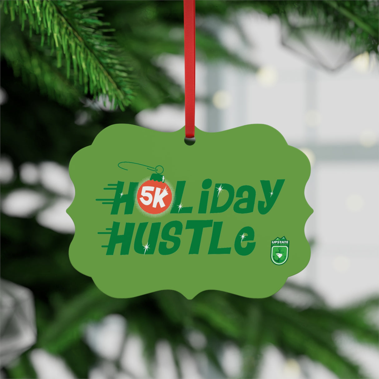 Holiday Hustle 5K Metal Ornament
