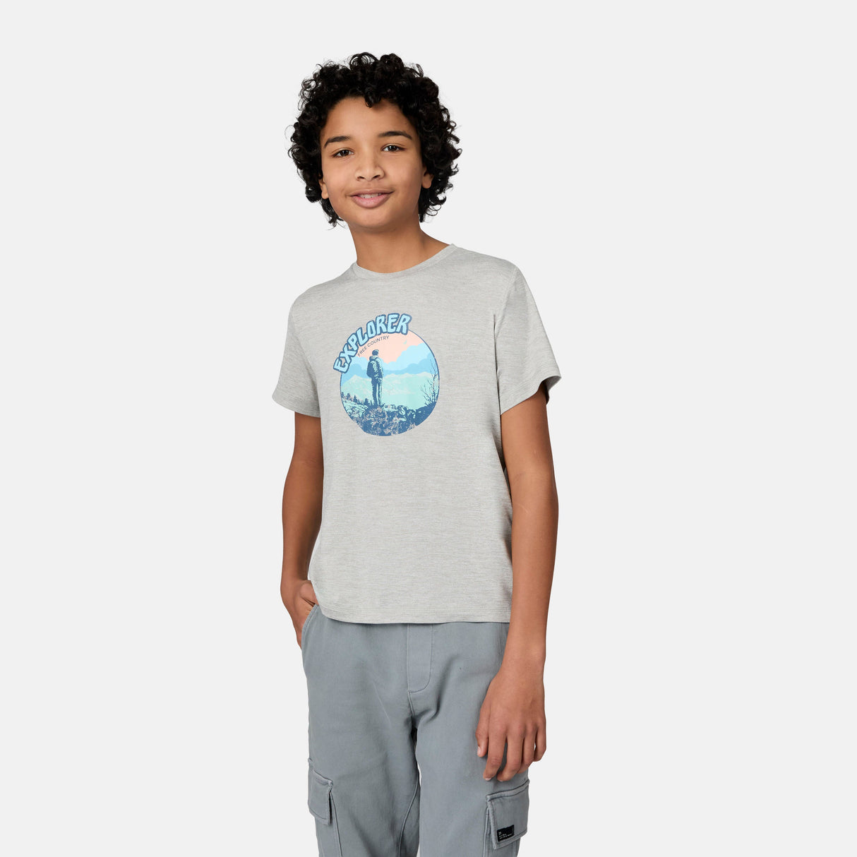 Boys' Microtech® Graphic Crew Neck Shirt