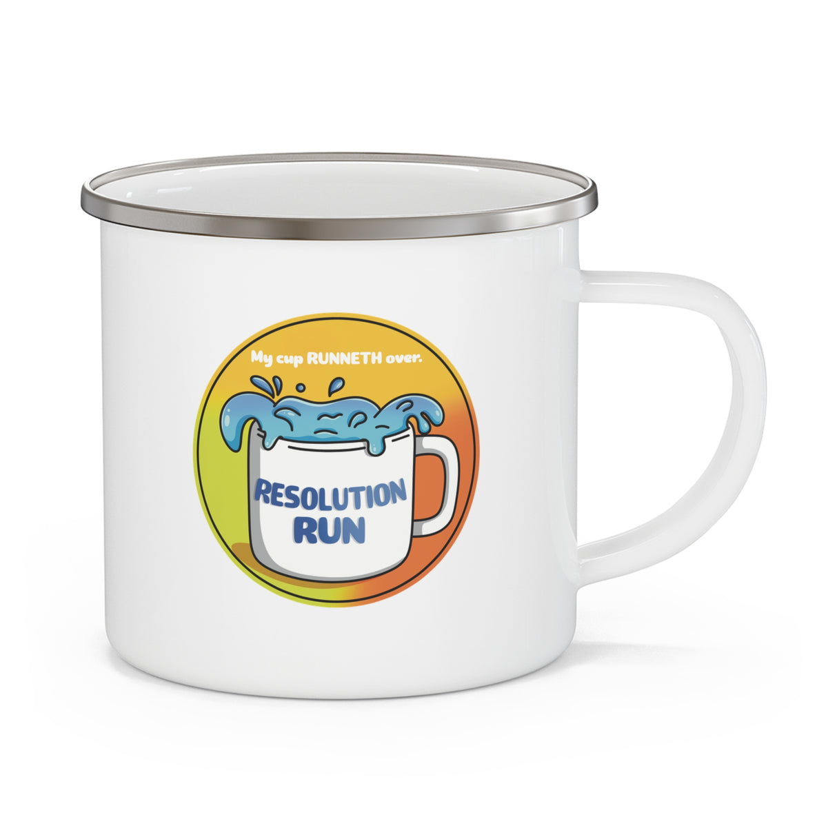 Resolution Run Enamel Outdoor Mug
