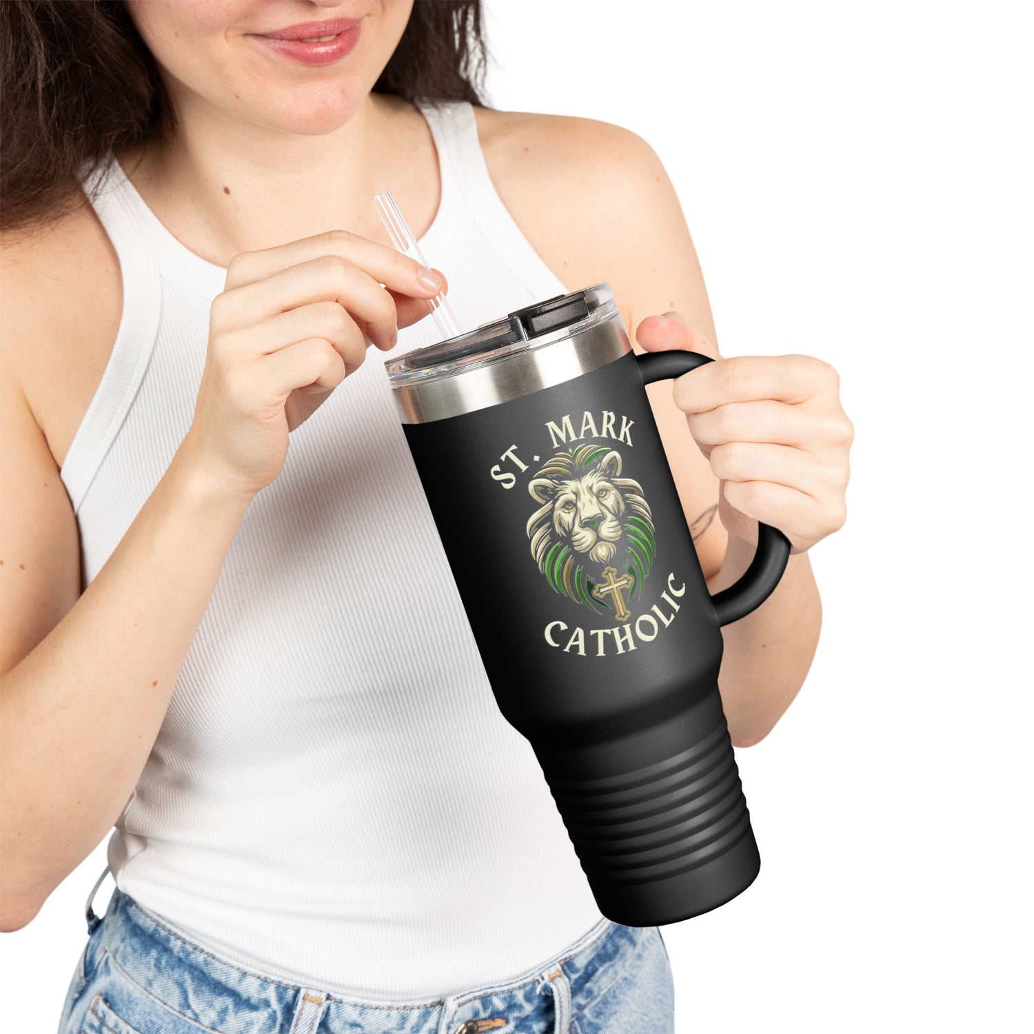 St. Mark Catholic Insulated Travel Mug, 40 oz