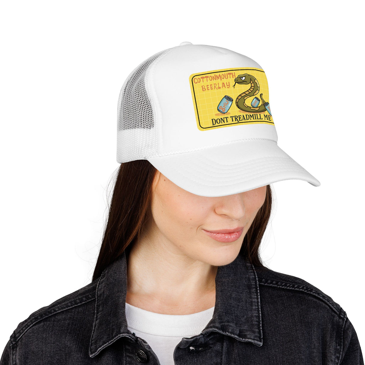 Cottonmouth Beer Relay Don’t Treadmill Me Foam Trucker Hat