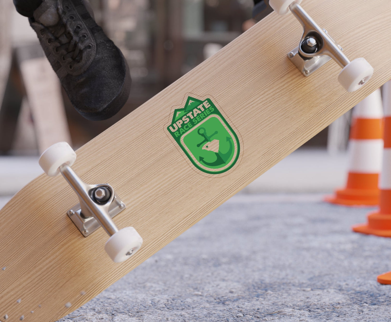 Upstate Race Series Transparent Outdoor Stickers