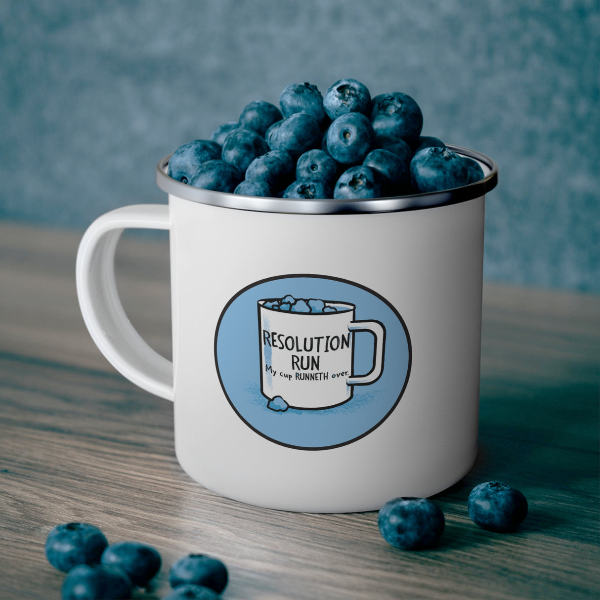 Resolution Run Enamel Outdoor Mug