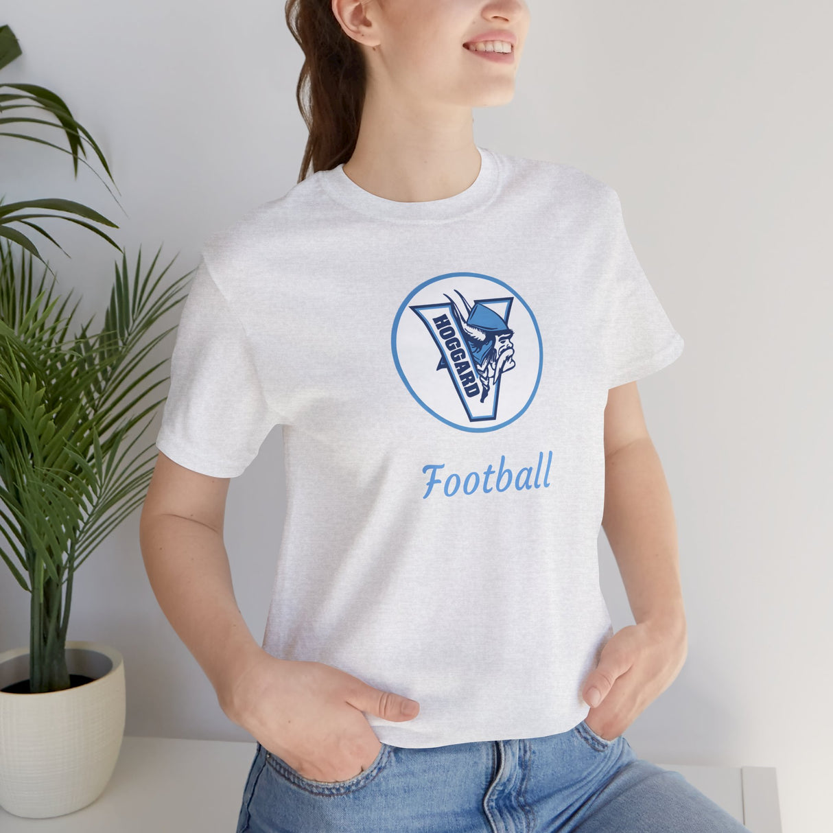 Hoggard Vikings Football Unisex Heathered Tee