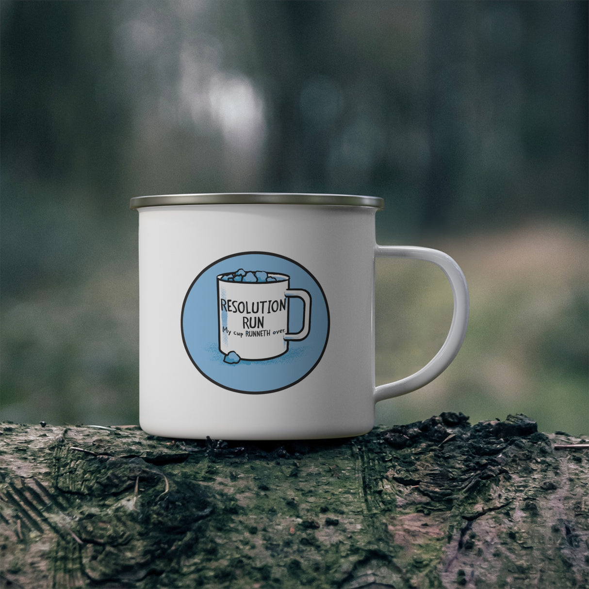 Resolution Run Enamel Outdoor Mug