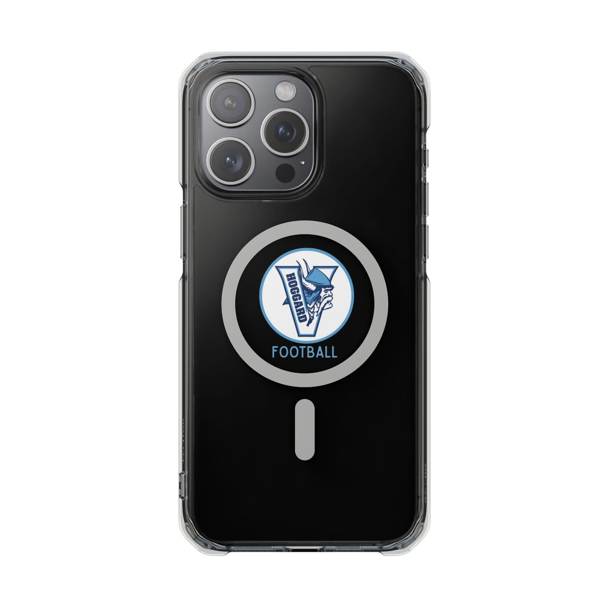 Hoggard Vikings Football Clear Magnetic MagSafe iPhone Case