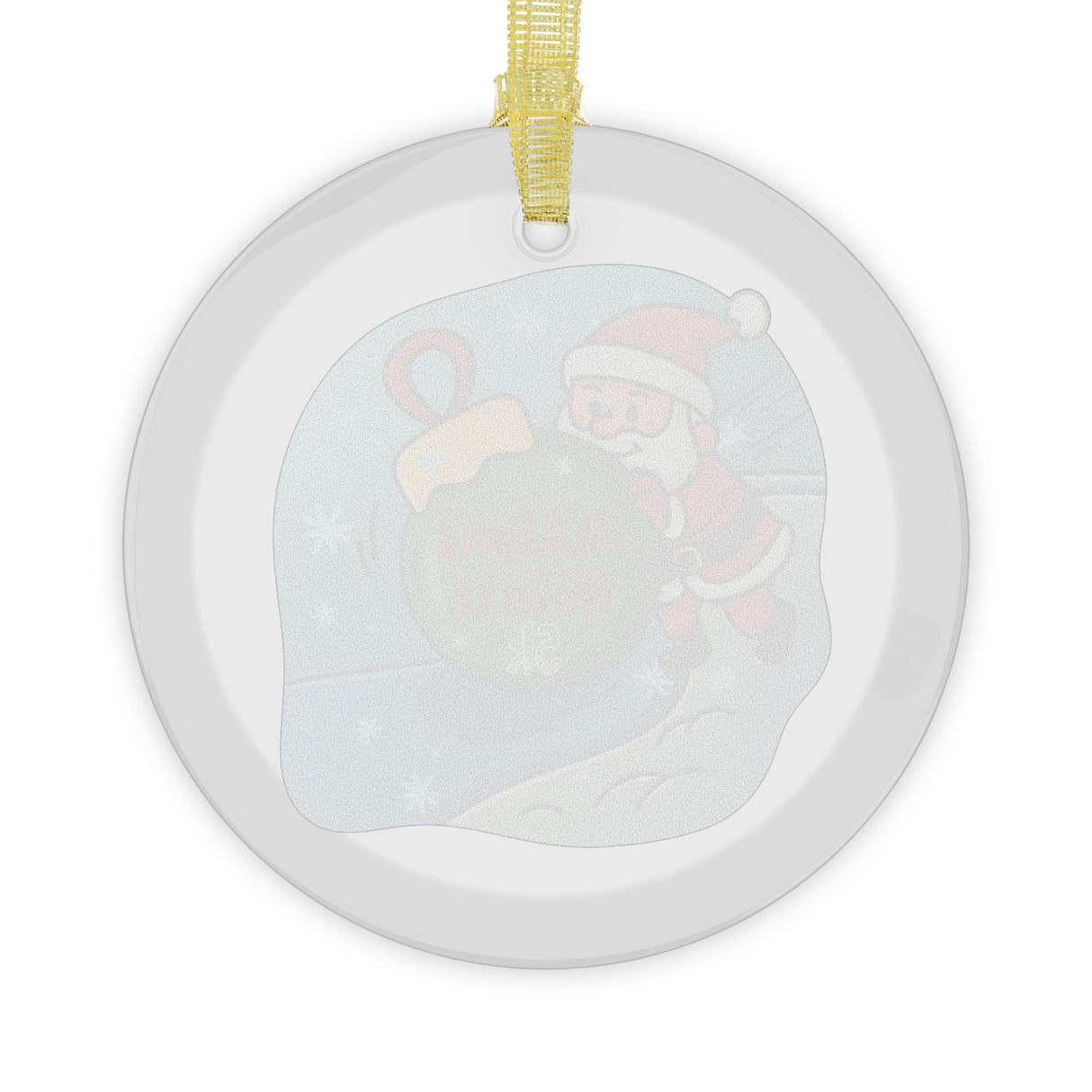 Holiday Hustle 5K Glass Ornament