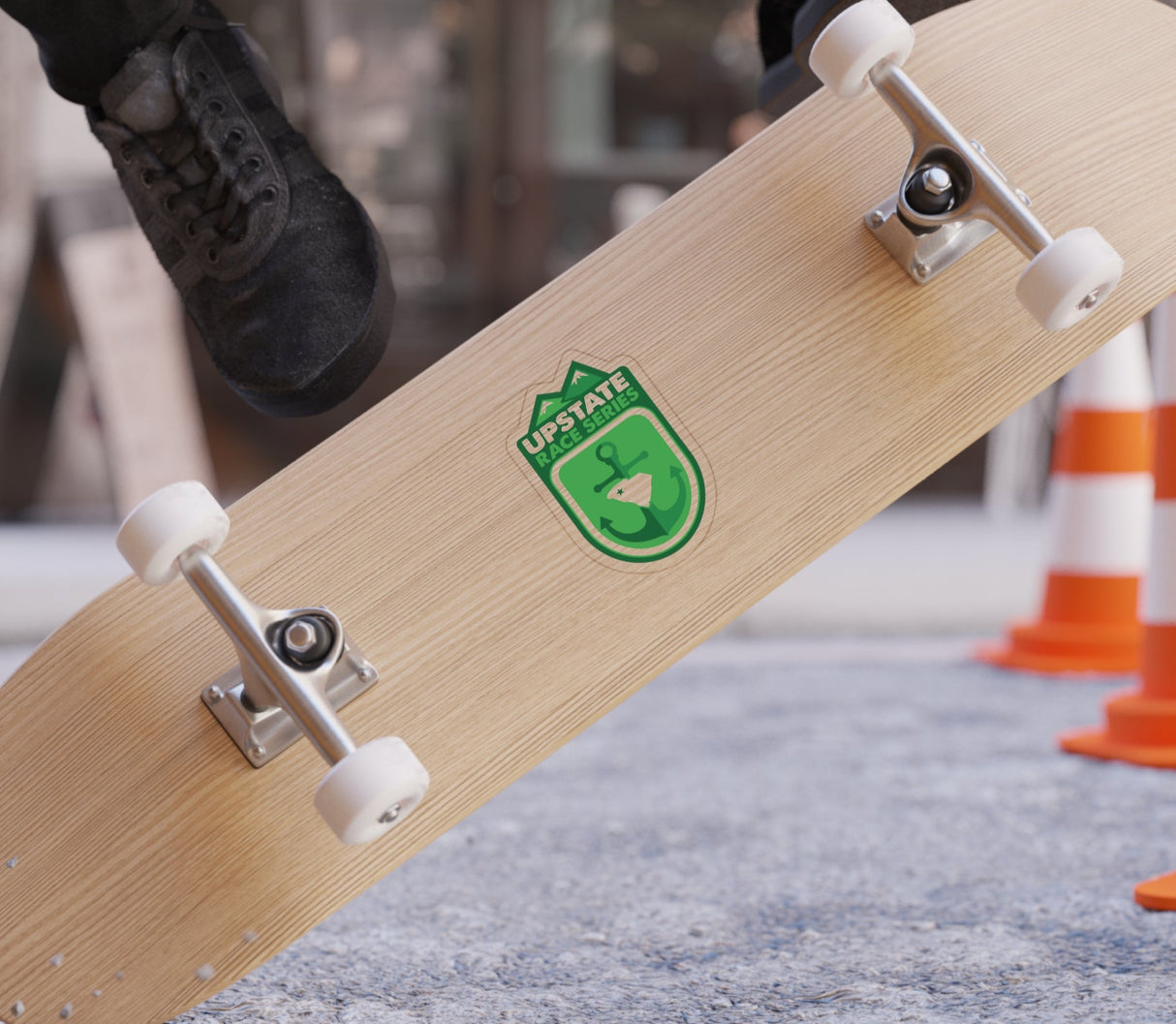 Upstate Race Series Transparent Outdoor Stickers