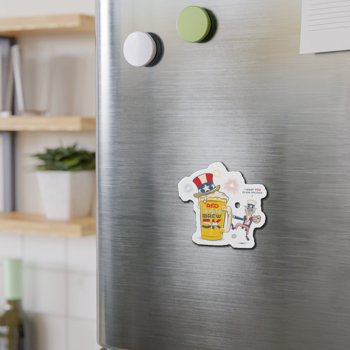 Red White & Brew 5K Magnets