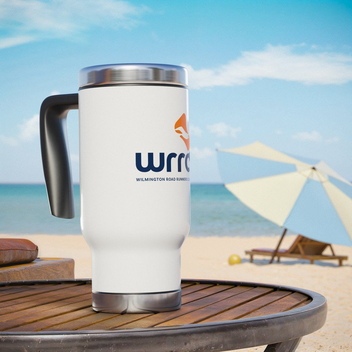 WRRC Stainless Steel Travel Mug with Handle - 14 oz