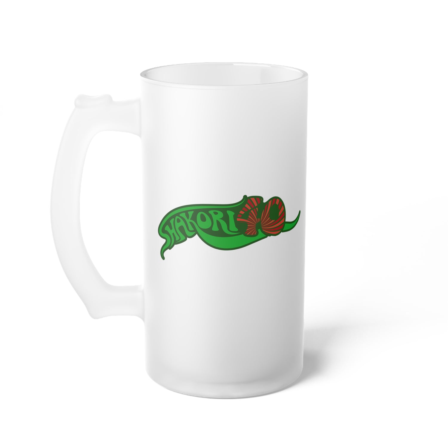 Shakori 40 Frosted Glass Beer Mug - 16 oz