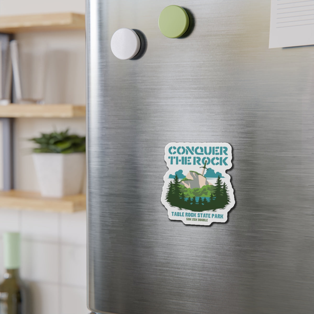 Conquer the Rock Race Magnets