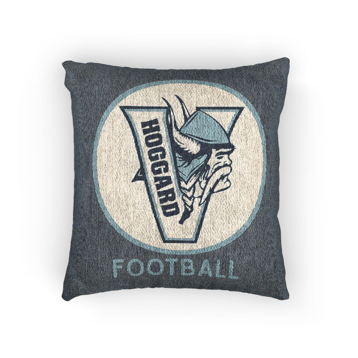 Hoggard Vikings Football Vintage Woven Throw Pillow