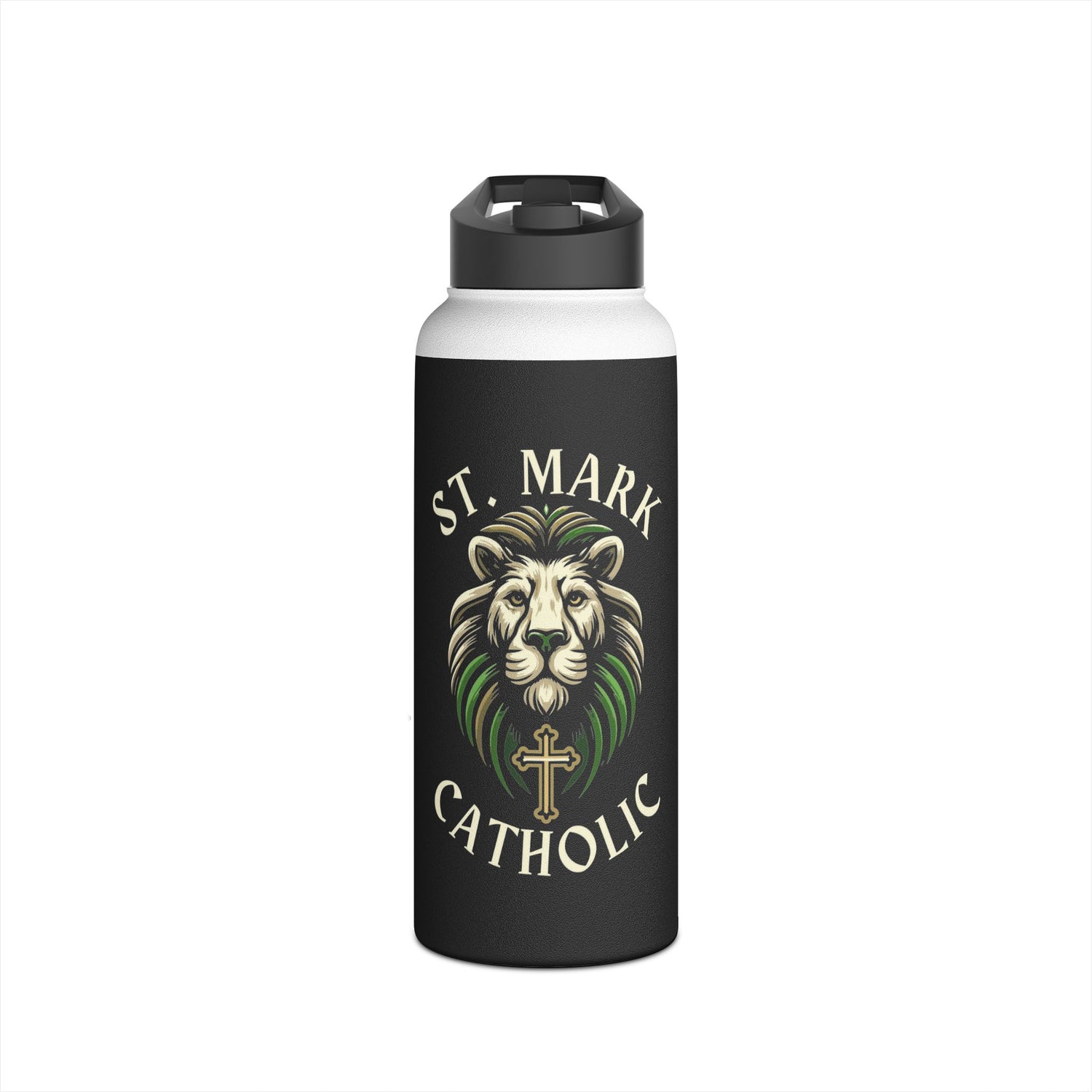 St. Mark Catholic Stainless Steel Water Bottle -  12 oz -32 oz