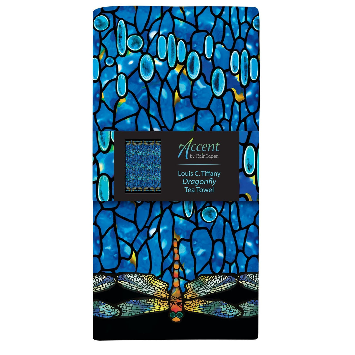 Tiffany Dragonfly Cotton Tea Towel – Flat Weave, Absorbent