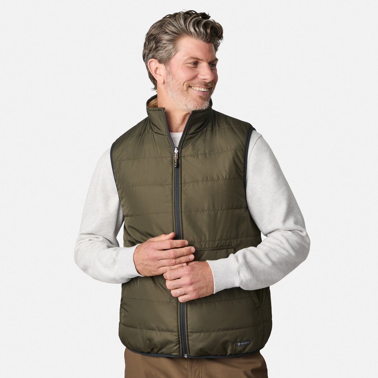 Men's Atlas II Quilted Reversible Sherpa Vest