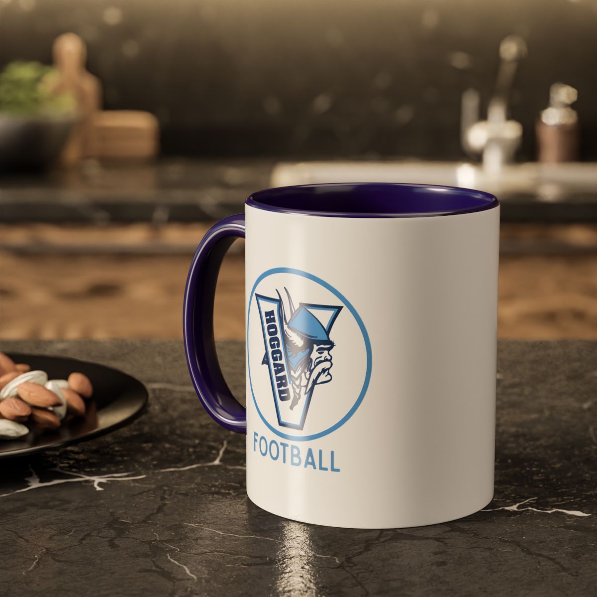 Hoggard Vikings Football Color Accent Mug — 11oz/15oz