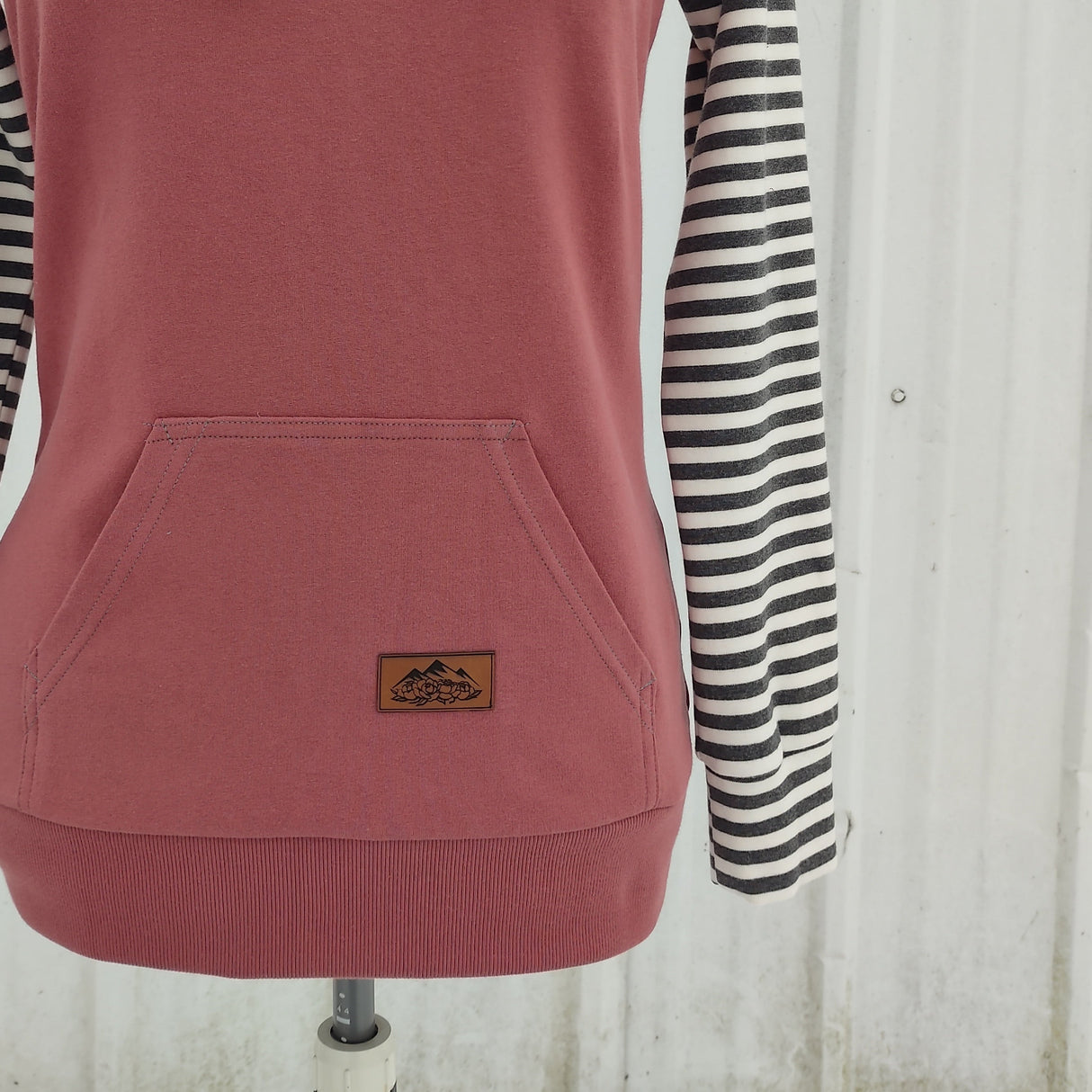 Women's Apple Pink Stripes Hoodie